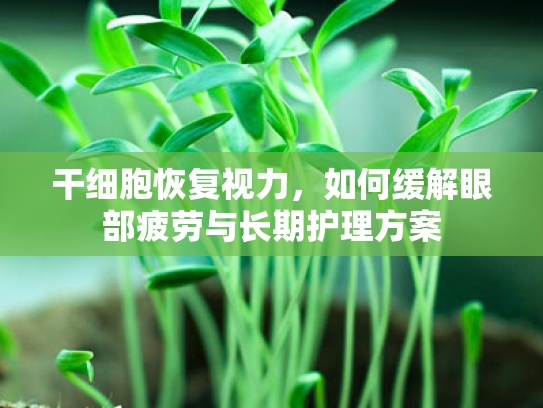 干细胞恢复视力,如何缓解眼部疲劳与长期护理方案 干细胞恢复视力,如何缓解眼部疲劳与长期护理方案