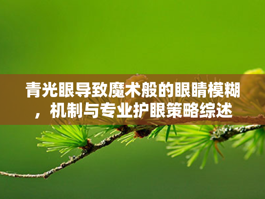 青光眼导致魔术般的眼睛模糊,机制与专业护眼策略综述 青光眼导致魔术般的眼睛模糊,机制与专业护眼策略综述