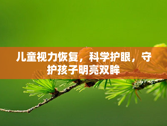 儿童视力恢复,科学护眼,守护孩子明亮双眸 儿童视力恢复,科学护眼,守护孩子明亮双眸