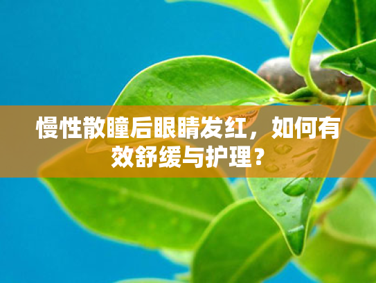 慢性散瞳后眼睛发红,如何有效舒缓与护理? 慢性散瞳后眼睛发红,如何有效舒缓与护理?