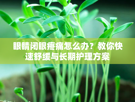 眼睛闭眼疼痛怎么办?教你快速舒缓与长期护理方案 眼睛闭眼疼痛怎么办?教你快速舒缓与长期护理方案